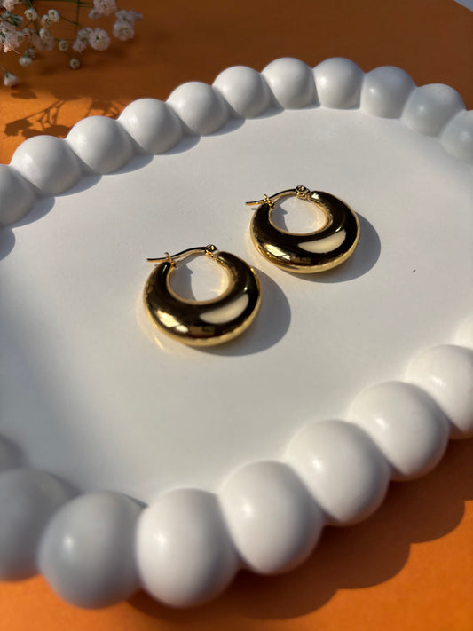 18kt Gold Plated Amara Earrings Hoops